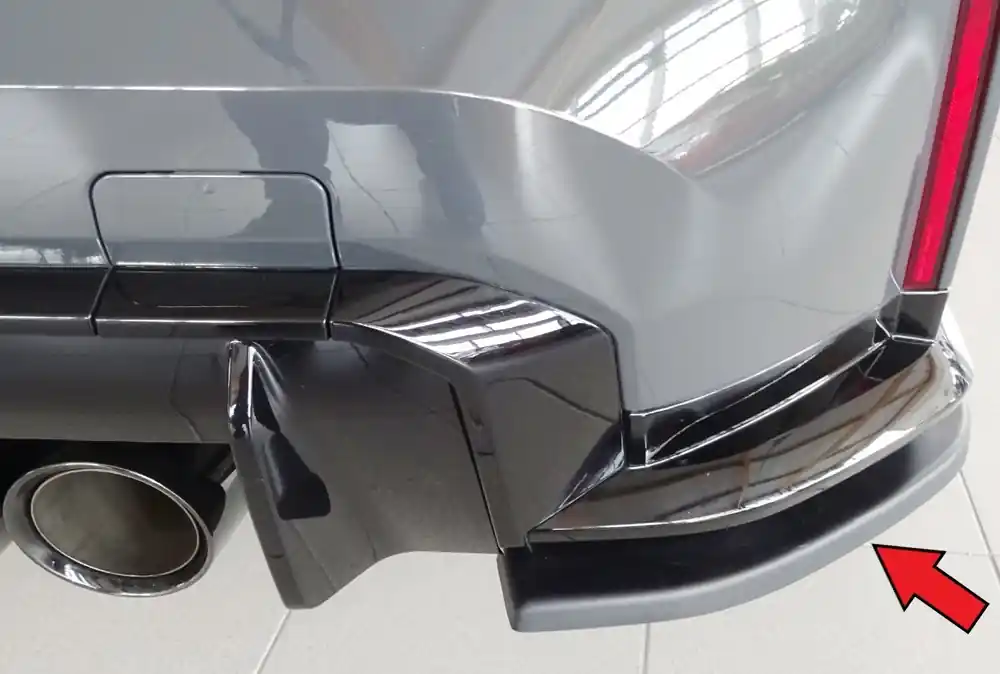 Rychlé Dodání Rieger spoiler pod zadní nárazník na pravé straně pro BMW Řada 3 G80 M3 CS G34MKS sedan r.v. 01/23-, plast ABS bez povrchové úpravy