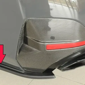 Zlevněný Rieger spoiler pod zadní nárazník na levé straně pro BMW i4 G26 G4C gran coupe (5-dvéř.) r.v. 11/21-, plast ABS bez povrchové úpravy
