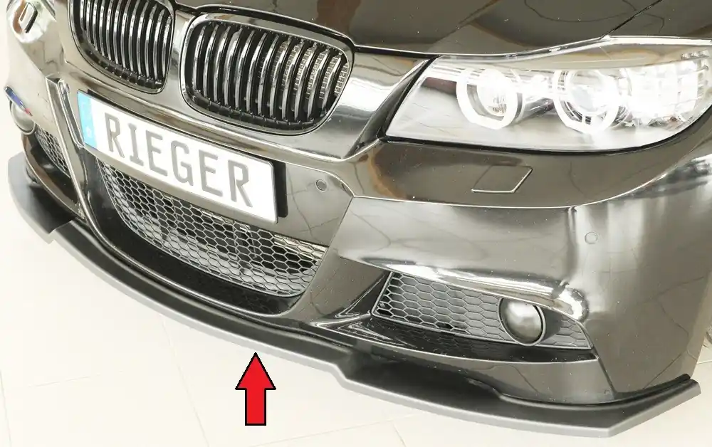 Omezená Nabídka Rieger lipa pod přední nárazník pro BMW řada 3 E91 touring, 09/08-, plast ABS bez povrchové úpravy