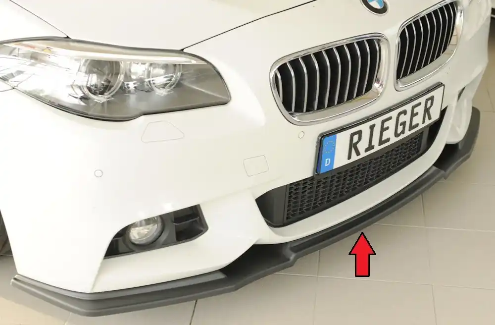 Akce Rieger lipa pod přední nárazník pro BMW řada 5 F11 touring, 09/10-06/13, plast ABS bez povrchové úpravy