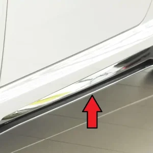 Značkový Rieger spoiler pod boční práh mont. strana levá pro Audi TTS 8J-FV, 8S kupé, roadster po faceliftu, r.v. 09/18-, plast ABS bez povrchové úpravy