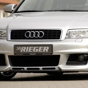 Rieger Přední nárazník new Design pro Audi A4 8E avant, sedan, plast ABS bez povrchové úpravy, s žebrováním, pro vozy s ostřikovači světlometů Nakupujte Hned