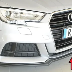 Rieger lipa pod přední nárazník pro Audi A3 S3 8V 3-dvéř. (hatchback 8V1), 5-dvéř. (sportback 8VA) po faceliftu, 09/16-, plast ABS bez povrchové úpravy Sleva