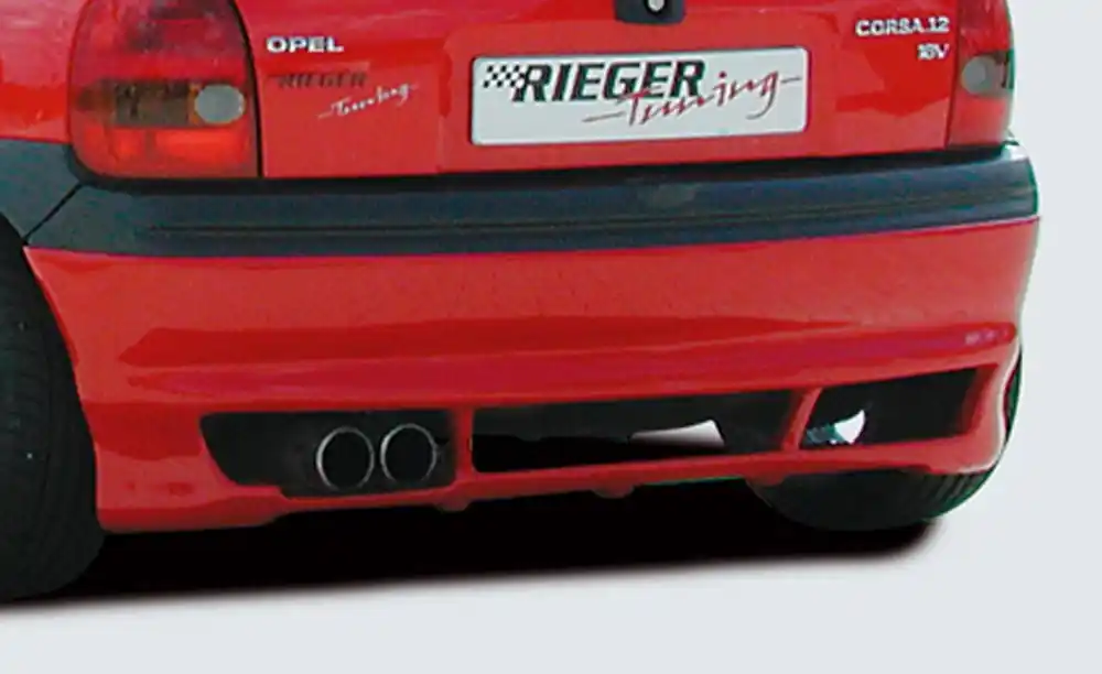 Rieger spoiler pod zadní nárazník (varianta 2) pro Opel Corsa B 3-dvéř., 5-dvéř. (do r.v. 97) r.v. 02/93-09/96, plast ABS bez povrchové úpravy Vrácení Zdarma