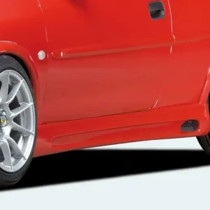 Akční Cena Rieger boční práh mont. strana pravá pro Opel Corsa B 3-dvéř. vč. faceliftu, r.v. 02/93-09/96, 11/96-, plast ABS bez povrchové úpravy, s prolisem a výřezem