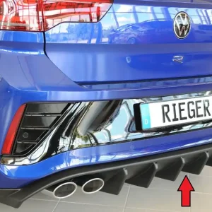 Rieger vložka zadního nárazníku pro Volkswagen T-roc R A1 5-dvéř., plast ABS bez povrchové úpravy Tovární Cena