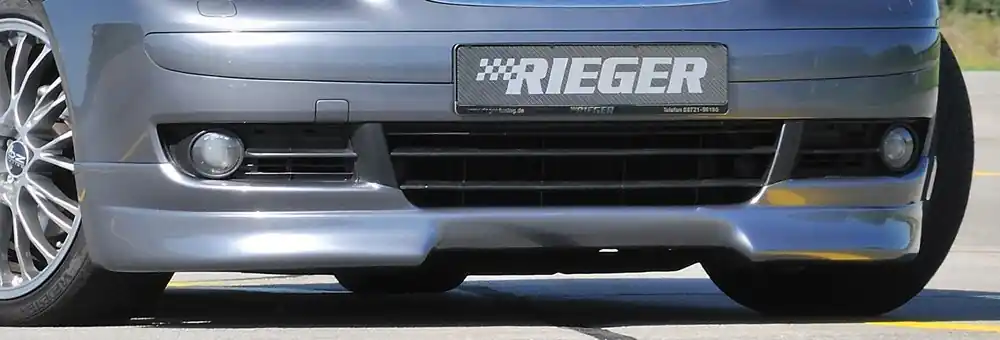 Rieger spoiler pod přední nárazník pro Volkswagen Touran 1T van před faceliftem, r.v. 03/03-10/06, plast ABS bez povrchové úpravy Ověřený