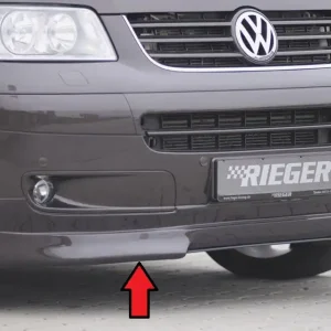Omezená Nabídka Rieger spoiler pod přední nárazník pro Volkswagen T5 bus před faceliftem, r.v. 04/03-08/09, plast ABS bez povrchové úpravy