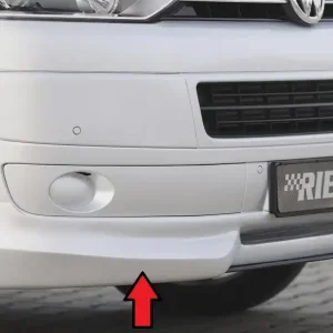 Omezená Nabídka Rieger spoiler pod přední nárazník pro Volkswagen T5 bus po faceliftu, r.v. 09/09-, plast ABS bez povrchové úpravy
