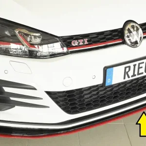 Akční Nabídka Rieger lipa pod přední nárazník pouze pro GTI - TCR pro Volkswagen Golf 7 GTI-TCR 3-dvéř., 5-dvéř., 01/19-, plast ABS bez povrchové úpravy