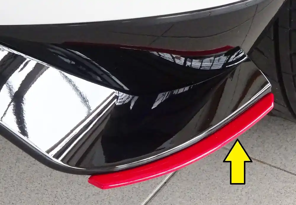Rieger spoiler pod zadní nárazník na pravé straně pro Volkswagen Golf 7 GTI-TCR 3-dvéř., 5-dvéř. r.v. 01/19-, plast ABS bez povrchové úpravy Aktuální