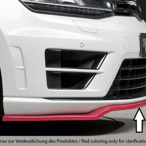 Rieger lipa pod přední nárazník pouze pro R / R-Line pro Volkswagen Golf 7 vč. R 3-dvéř., 5-dvéř. před faceliftem, 10/12-12/16, 12/13-12/16, plast ABS bez povrchové úpravy Aktuální