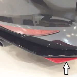 Cenově Výhodný Rieger spoiler pod zadní nárazník na levé straně pro Volkswagen Golf 7 GTI Clubsport 3-dvéř., 5-dvéř. r.v. 02/16-, plast ABS bez povrchové úpravy