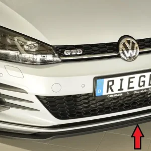 Rieger lipa pod přední nárazník pouze pro GTI / GTD / GTE pro Volkswagen Golf 7 GTD, GTE, GTI 3-dvéř., 5-dvéř. po faceliftu, 02/17-, plast ABS bez povrchové úpravy Přímo Od Výrobce