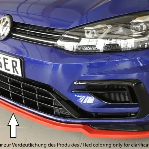 Cenově Výhodný Rieger lipa pod přední nárazník pouze pro R / R-Line pro Volkswagen Golf 7 R, R-Line 3-dvéř., 5-dvéř. po faceliftu, 02/17-, plast ABS bez povrchové úpravy