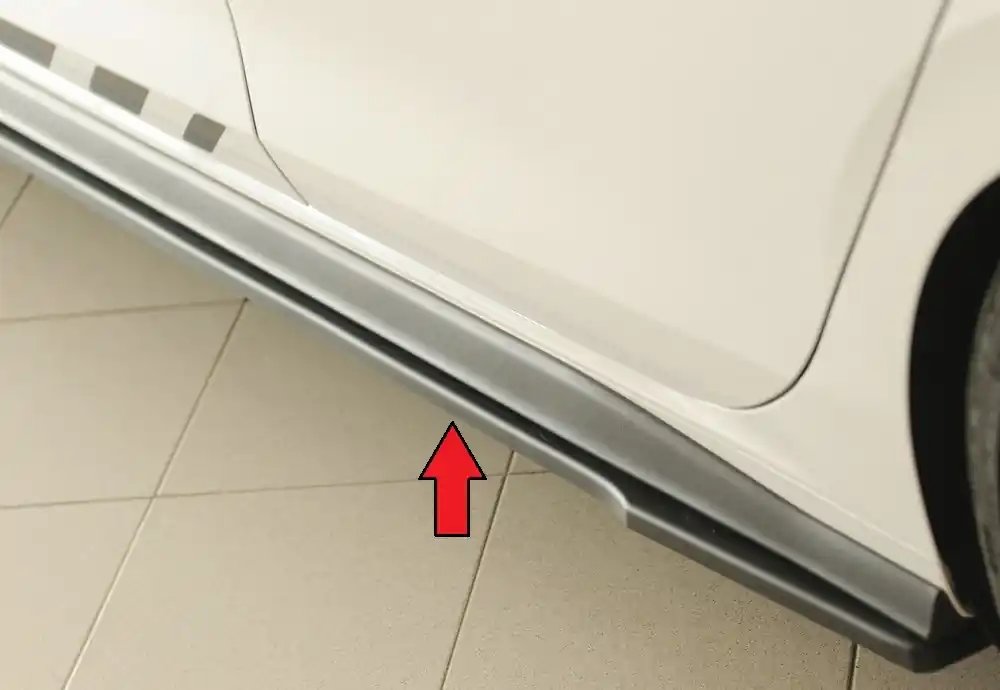 Rieger spoiler pod boční práh mont. strana levá pro Volkswagen Golf 8 GTI Clubsport 5-dvéř., r.v. 10/20-, plast ABS bez povrchové úpravy Jen Po Omezenou Doba