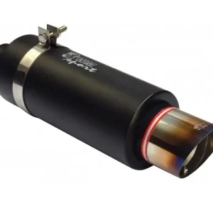 Sportovní výfuk WM SPORT kulatá opálená šikmá koncovka 90 mm + silencer Cenový Hit