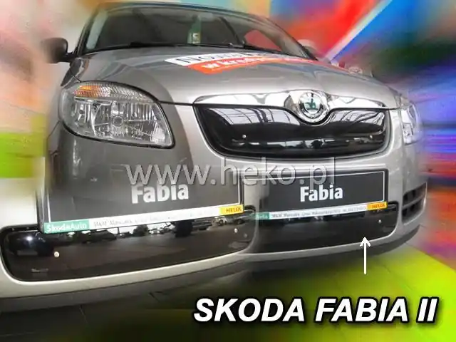 Must-Have Zimní clona Škoda Fabia II (2006 - 2010) do nárazníku HEKO