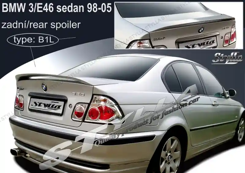 Akční Cena Zadní spoiler BMW 3 E46 Sedan (1997 - 2005) - Stylla B1L