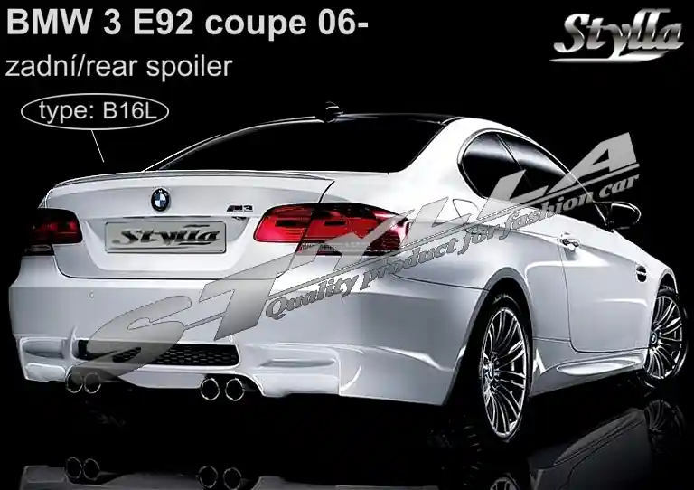Zadní spoiler BMW 3 E92 Coupe (2006 - 2013) - Stylla B16C Dokud Zásoby Vydrží
