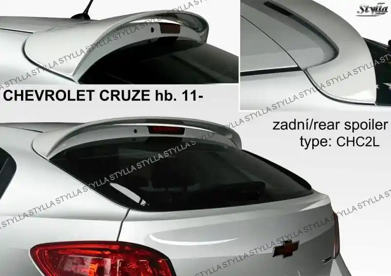 Střešní spoiler - stříška Chevrolet Cruze Hatchback (2011 - 2015) - Stylla CHC2L Akční Nabídka