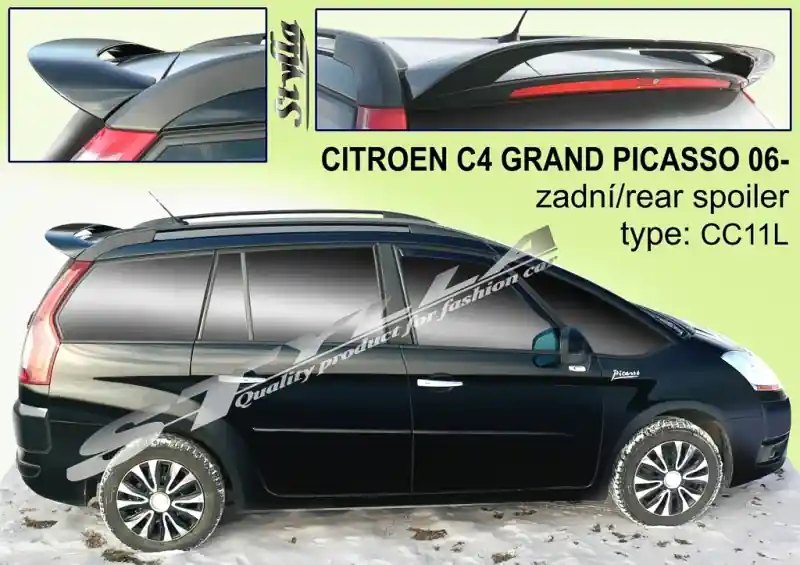 Střešní spoiler - stříška Citroen C4 Grand Picasso I (2006 - 2013) - Stylla CC11L Cenově Výhodný