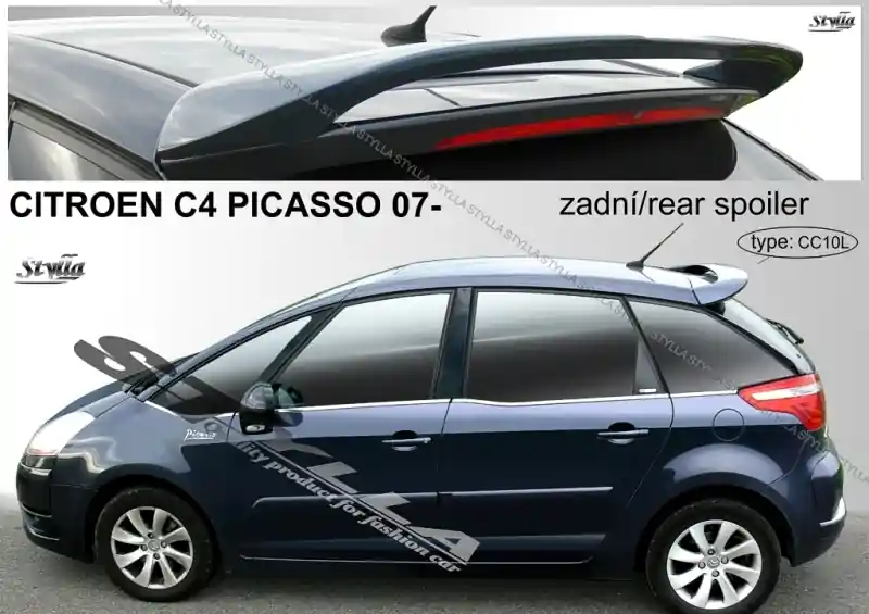 Střešní spoiler - stříška Citroen C4 Picasso I (2007 - 2013) - Stylla CC10L Akční Cena