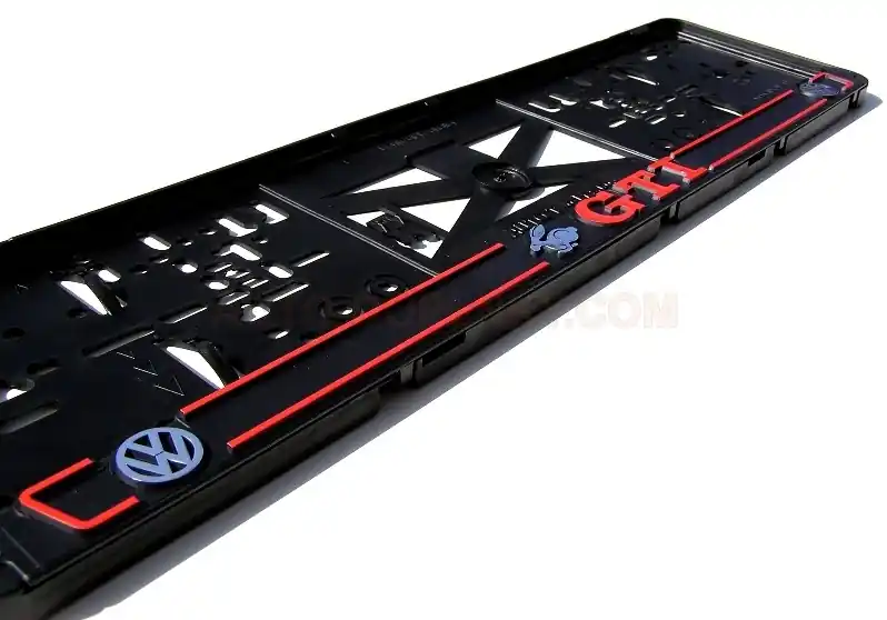 Horká Nabídka Podznačky 3D - podložky SPZ Volkswagen GTI (2 ks)