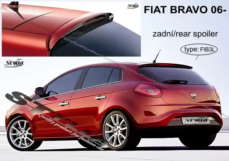 Hit Sezóny Střešní spoiler - stříška Fiat Bravo II (2006 - 2014) - Stylla FIB3C