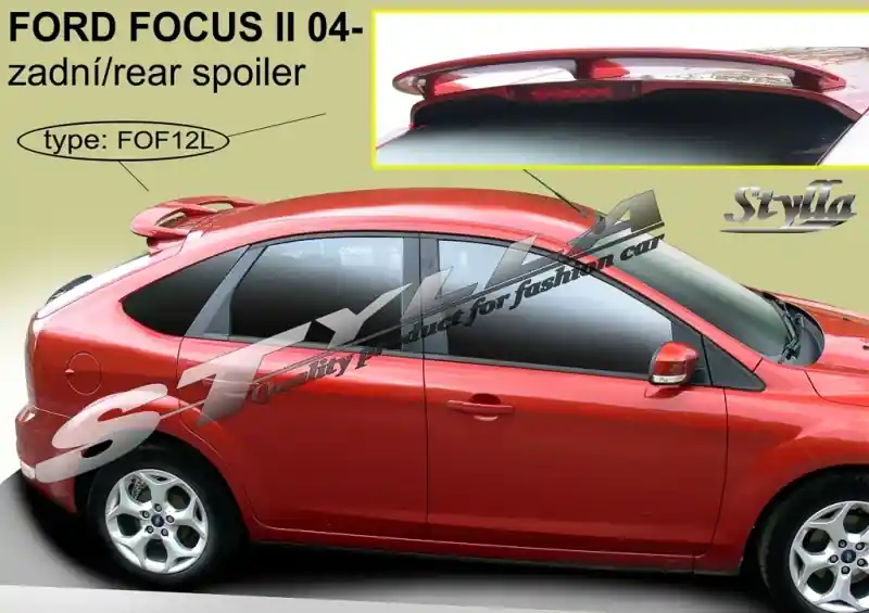 Střešní spoiler - stříška Ford Focus II (2004 - 2010) - Stylla FOF12L Finální Výprodej