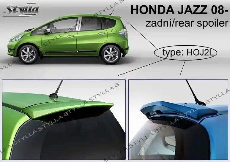 Originální Střešní spoiler - stříška Honda Jazz II (2008 - 2015) - Stylla HOJ2C