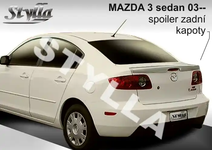 Bezpečná Platba Zadní spoiler Mazda 3 I Sedan (2003 - 2008) - Stylla MA13C