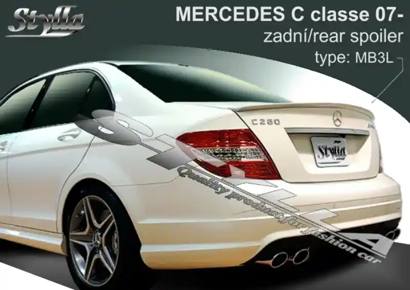 Odeslání Ihned Zadní spoiler Mercedes Benz C W204 (2007 - 2014) - Stylla MB3C