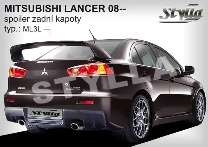 Zadní spoiler Mitsubishi Lancer VIII Sedan (2007 - 2017) - Stylla ML3C Must-Have