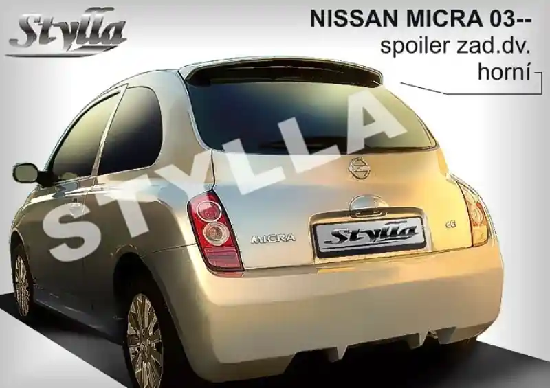 Poslední Šance Střešní spoiler - stříška Nissan Micra III K12 (2002 - 2010) - Stylla NM2C
