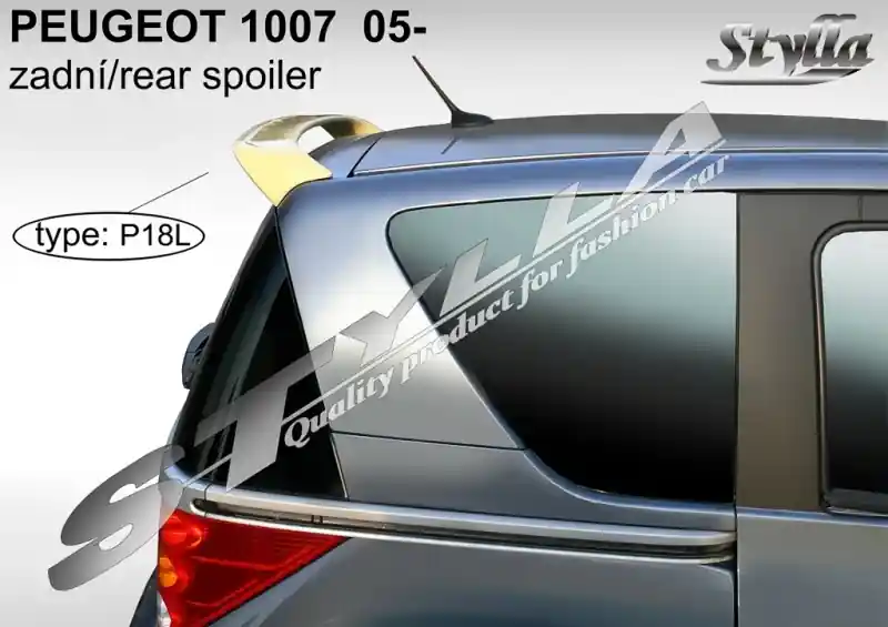 Novinka Střešní spoiler - stříška Peugeot 1007 (2004 - 2009) - Stylla P18L