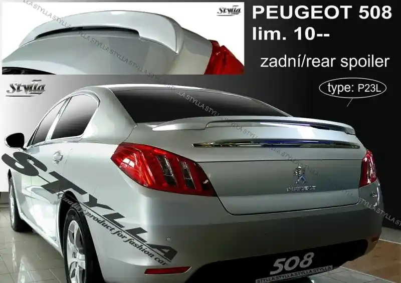 Zadní spoiler Peugeot 508 I Sedan (2010 - 2018) - Stylla P23L Nejlepší Cena