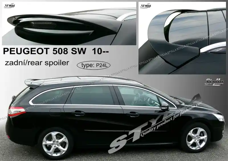 Vysoce Kvalitní Střešní spoiler - stříška Peugeot 508 I Combi (2010 - 2018) - Stylla P24L