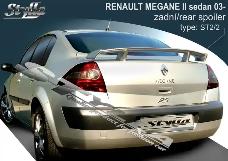 Akce Zadní spoiler Renault Megane II Sedan (2003 - 2008) - Stylla ST2/2L