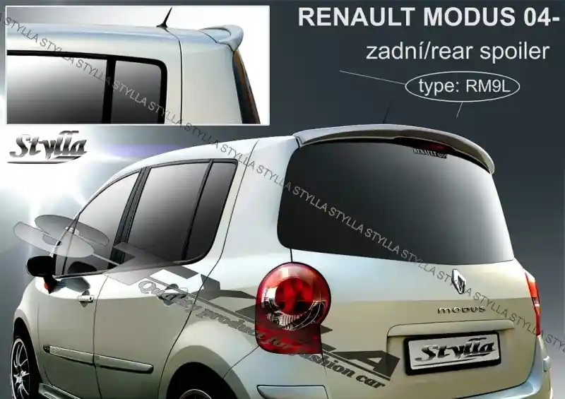 Expresní Doručení Střešní spoiler - stříška Renault Modus (2004 - 2012) - Stylla RM9C