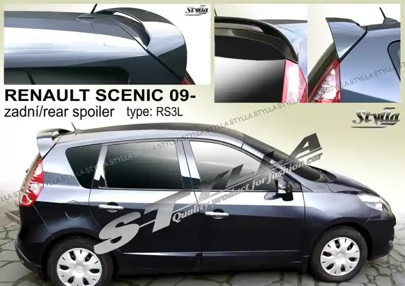 Střešní spoiler - stříška Renault Scénic III (2009 - 2016) - Stylla RS3L Kup Teď