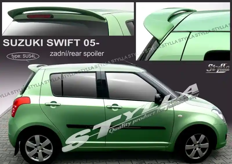 Originální Střešní spoiler - stříška Suzuki Swift I (2005 - 2010) - Stylla SUS4C