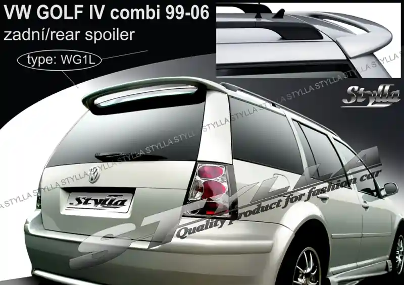 Objednat Nyní Střešní spoiler - stříška Volkswagen Golf IV Combi (1999 - 2006) - Stylla WG1L