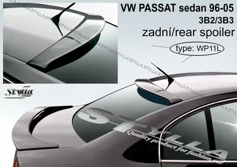 Střešní spoiler - stříška Volkswagen Passat B5 - B5.5 (1996 - 2005) - Stylla WP11C Expresní Doručení