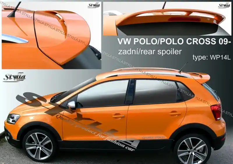 Tovární Cena Střešní spoiler - stříška Volkswagen Polo V 6R, 6C (2009 - 2017) - Stylla WP14L