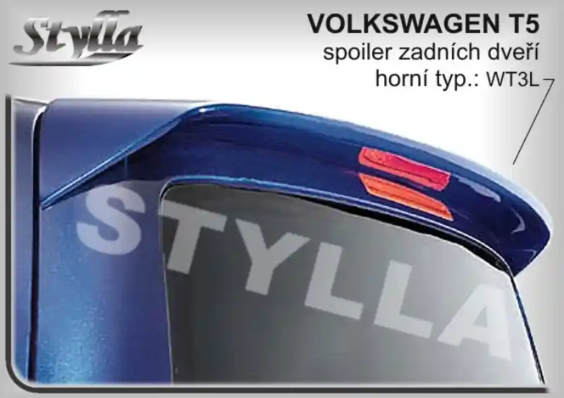 Střešní spoiler - stříška Volkswagen T5 (2003 - 2015) - Stylla WT3L Nízká Cena