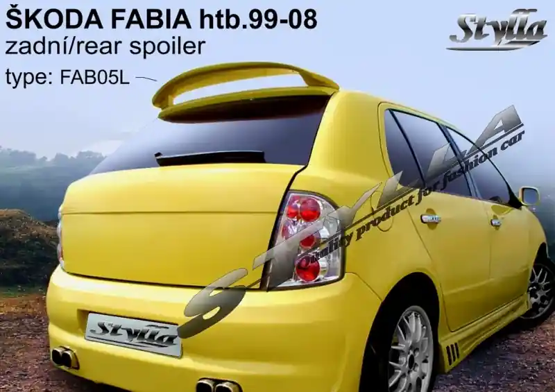Střešní spoiler - stříška Škoda Fabia I Hatchback (1999 - 2007) - Stylla FAB05L Rychlé Dodání