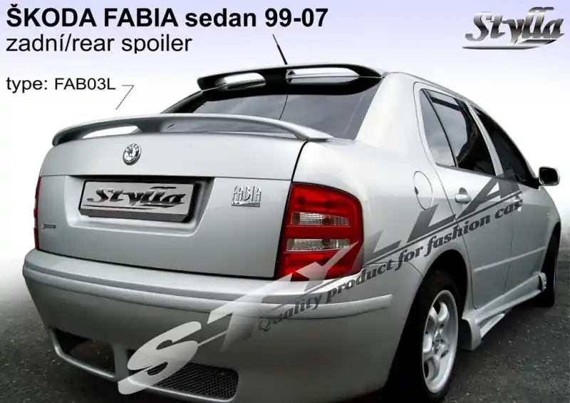 Top Prodej Zadní spoiler Škoda Fabia I Sedan (2001 - 2007) - Stylla FAB03L