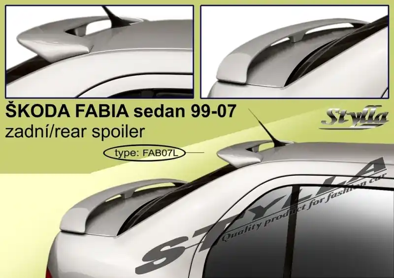 Finální Výprodej Střešní spoiler - stříška Škoda Fabia I Sedan (2001 - 2007) - Stylla FAB07L