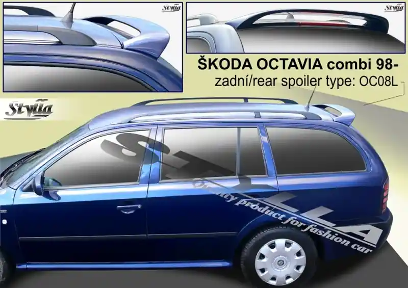 Nejprodávanější Střešní spoiler - stříška Škoda Octavia I Combi (1998 - 2010) - Stylla OC08L